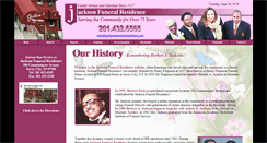 Desktop Screenshot of jacksonfuneralresidence.net