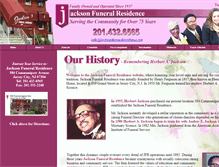 Tablet Screenshot of jacksonfuneralresidence.net